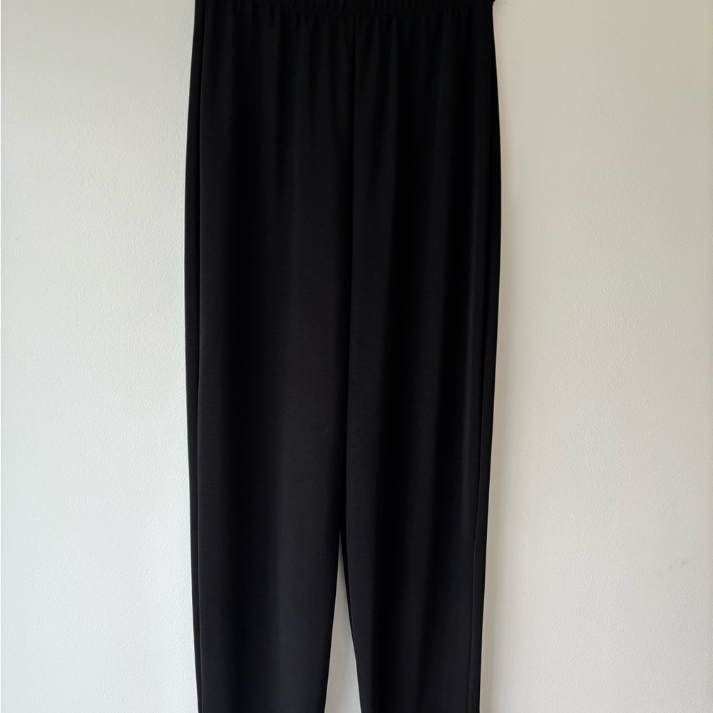 Susan Graver Elegant Black Cropped Pants